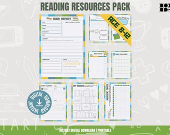 Kids Reading Resources Pack: Logs, Challenges, Reports (PDF)