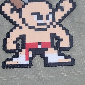Handmade 8-Bit Perler Bead Sprite: Retro Arcade Decor
