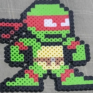 Handmade 8-Bit Perler Bead Art: Retro Arcade Pixel Decor