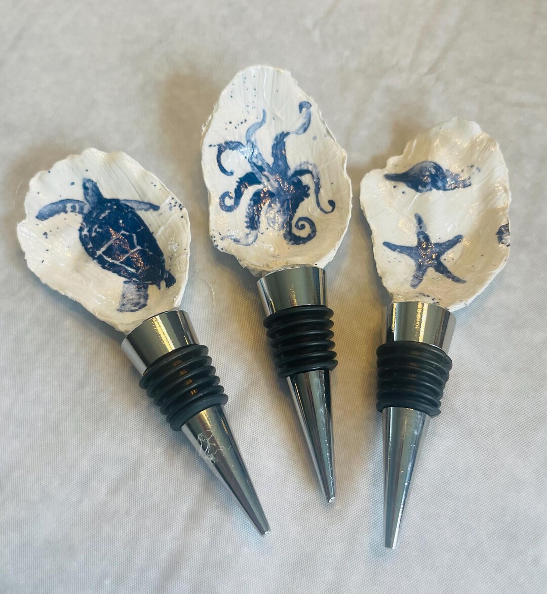 SHELL WINE STOPPERS - Etsy