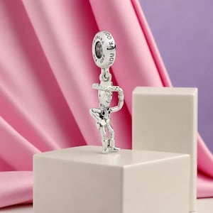 Toy Story Woody Dangle Charm Toy Story Sheriff Woody as a Sterling Silver Charm A Tribute to Friendship for  Bracelets Crafted with Care