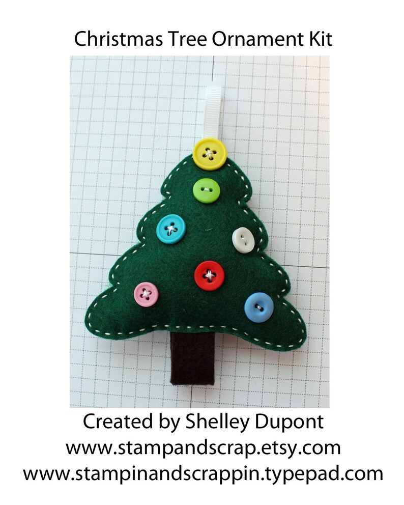 DIY Felt Christmas Tree Ornament KIT Etsy