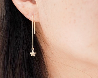 Inilbran Boho Cristallo Stella Scalatore Orecchini Argento Strass Stella Scalatore Orecchini Tri Stella Orecchini Vintage Cz Stella Striscianti Orecchini Minimalismo Orecchini Stella Gioielli Per
