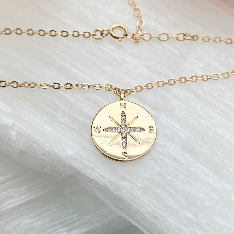 Gold Compass Bracelet / Compass Bracelet / Sparkly Compass Etsy
