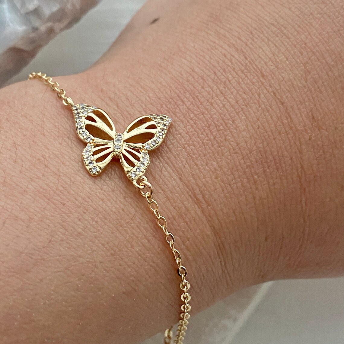 Best Friend Charm Bracelet Butterfly Best Friend Bracelet Girl