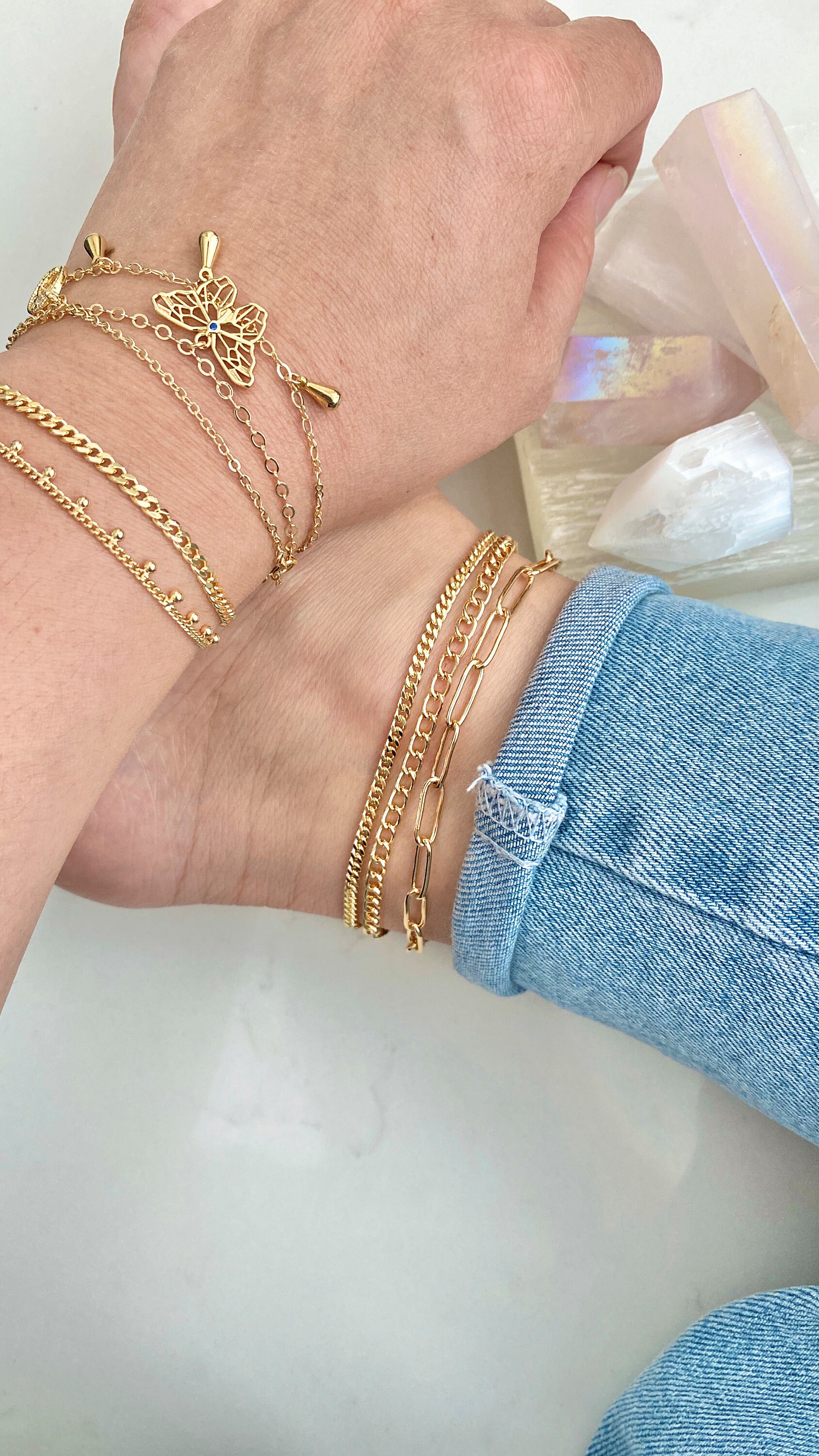 Thick Gold Chain Anklet / Gold Chain Anklet / Gold Paper Clip Etsy