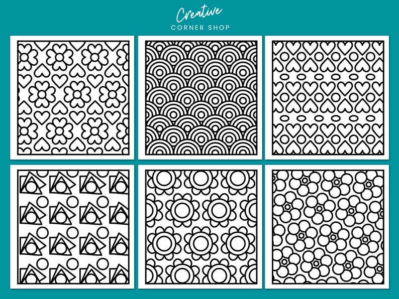 10 Pages of Bold and Easy Patterns - Part 4, Creative Relaxation for ...