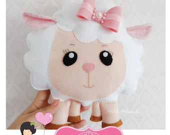 Felt Sheep Baby - PDF Pattern - Fuffly! Sheep Nursery! DiY