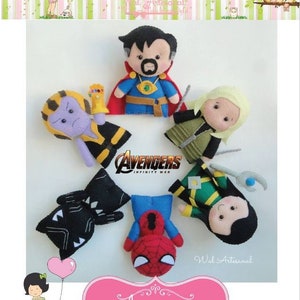 Avengers Infinity War - PDF Pattern - Super Heroes - Spider Man, Doctor Strange, Thanos and more!
