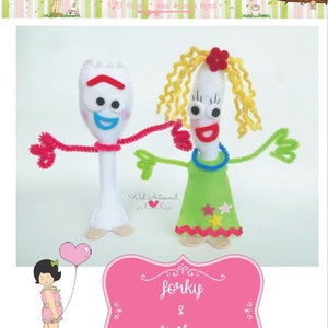 Duos - Forky & Knifey - Wzór PDF - Toy Story 4!