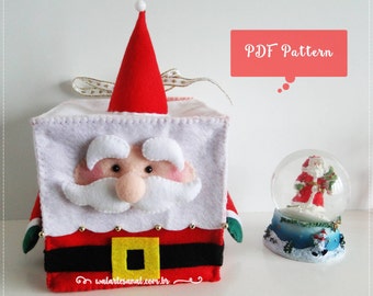 Santa Claus Box - PDF Pattern - HoHoHo