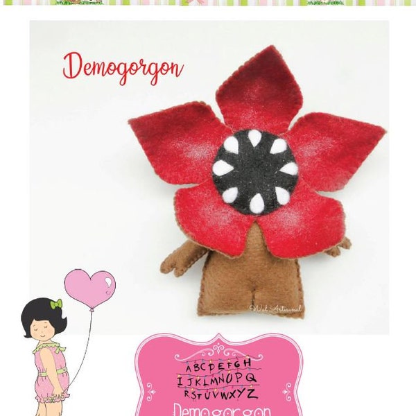 Felt Demogorgon - PDF Pattern - Inspired