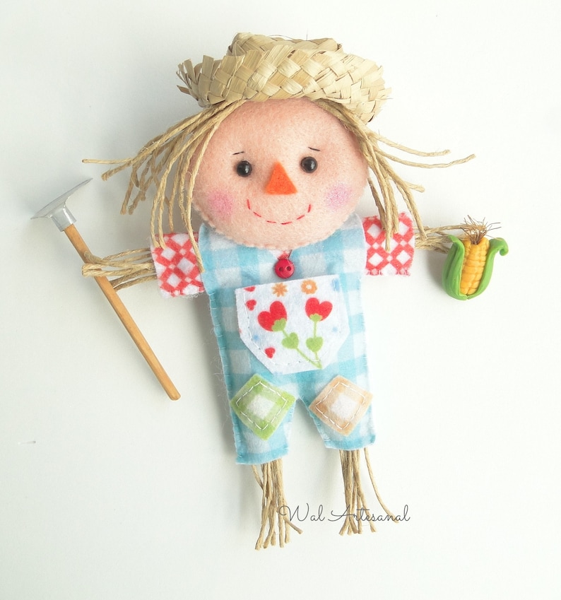 Duo Scarecrow Couple PDF Pattern Boy and Girl Etsy