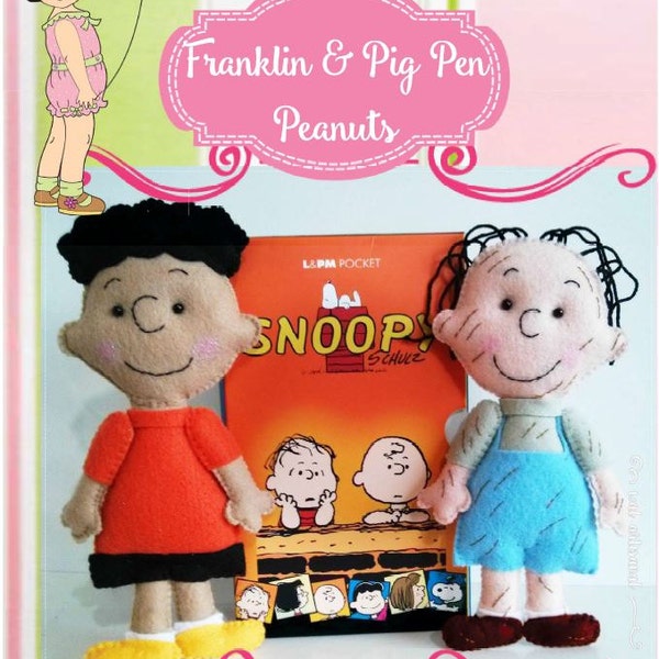 New Peanuts Characters - PDF Pattern - Franklin & Pig Pen