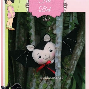 Felt Bat - PDF Pattern - Halloween Decor Ornament