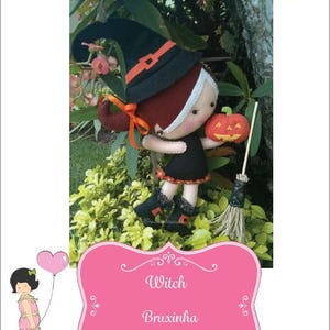 Filz Hexe - PDF Pattern - Halloween Decor Doll