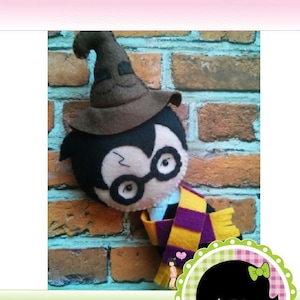 Harry Baby Boy - PDF Pattern - Wizard Boy Inspired - Nursery Baby Shower - Ornaments