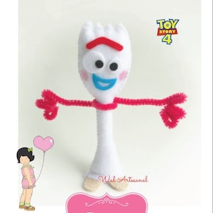 Forky Toy Story Pattern. Custom Plush Inspired by Toy Story Forky Kit.  Forky Plush Handmade Doll 