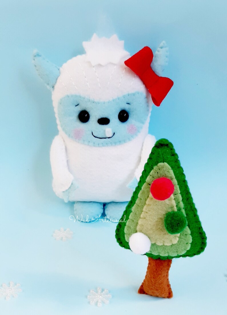 Yeti Felt PDF Pattern Abominable Snowman Plush Toy - Etsy