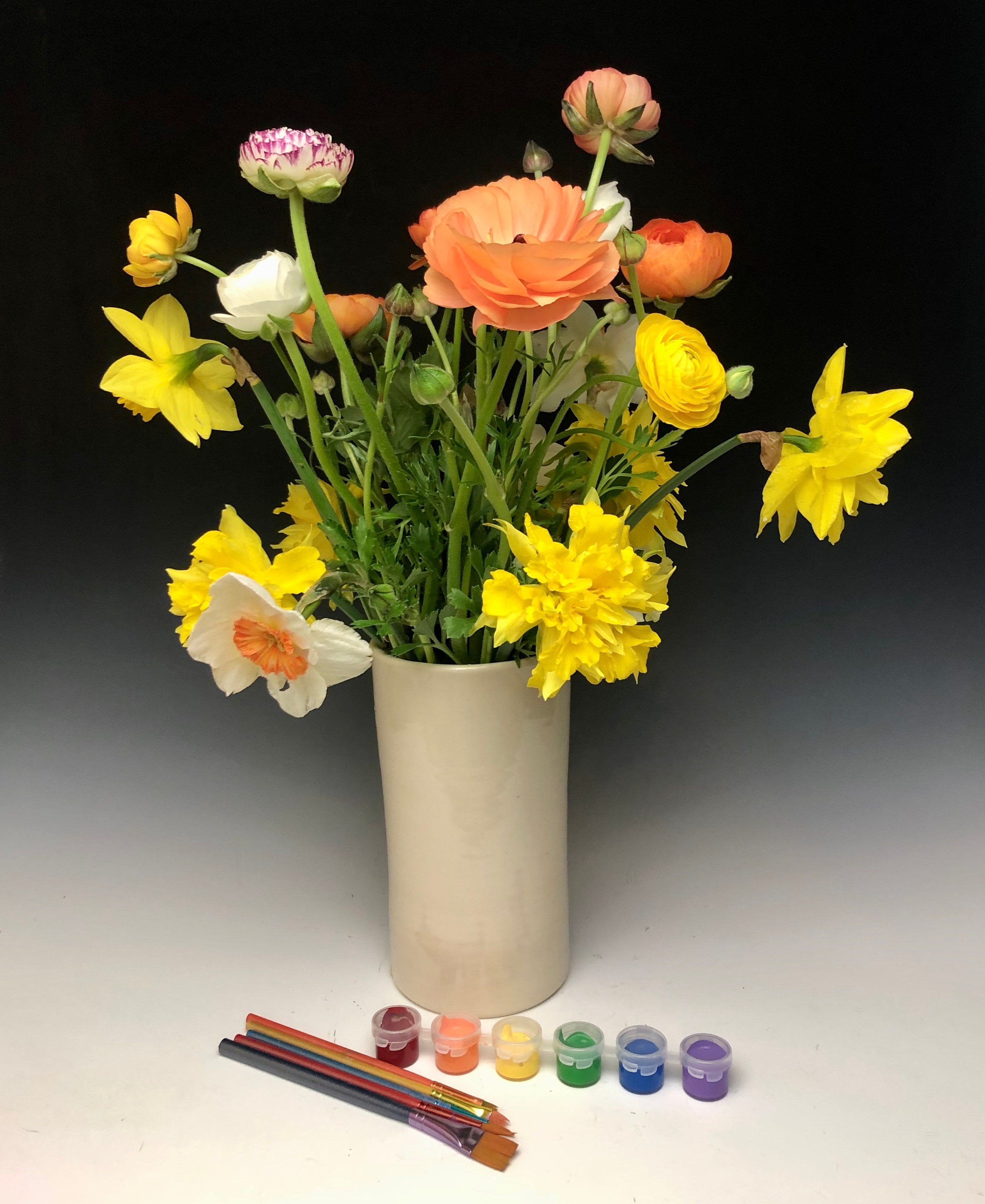 Paint Your Own Vase Kit Pottery Project Paint Yor Own Etsy UK