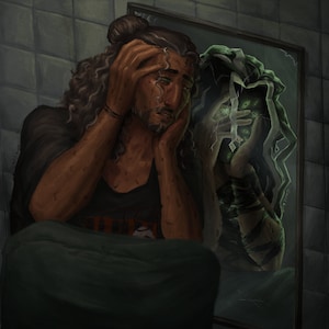 Jonathan & The Archivist 8x8 print - The Magnus Archives