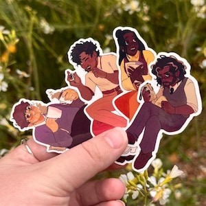 The Magnus Archives Glossy Stickers - Jon, Tim, Sasha, Martin