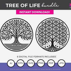 Tree of Life SVG Digital Download | High-Resolution Files | SVG Format | 6 different formats