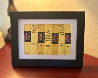 Nancy Drew Framed Bookbinding Wall Art