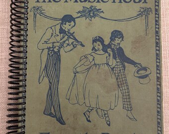 1929 “The Music Hour” Upcycled Vintage Book into Journal/Sketchbook