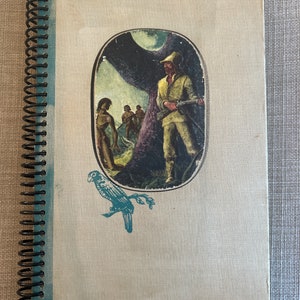 1946 “Robinson Crusoe”- Upcycled Vintage Book into Journal/Sketchbook