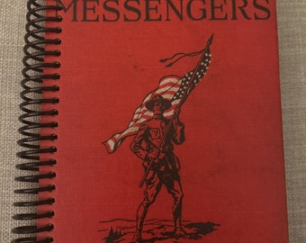 1919 “Bob Cook and the Winged Messengers” Upcycled Vintage Book into Journal/Sketchbook