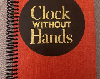 1953 “Clock without Hands” Upcycled Vintage Book into Journal/Sketchbook