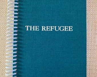 1960 “The Refugee” Upcycled Vintage Book into Journal/Sketchbook