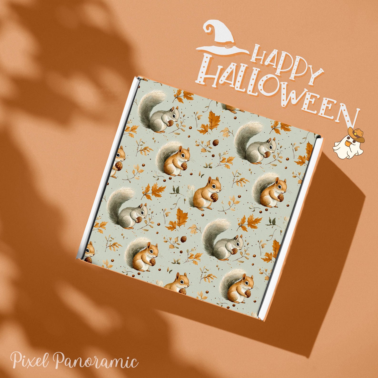 Adorable Squirrels and Acorns Seamless Pattern | Cute Autumn Design for ...