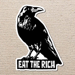 Eat The Rich Sticker, Socialism, Anarchy, Rights, Eat The Rich, Anti Capitalist, Activism, Leftist, Justice, Blm