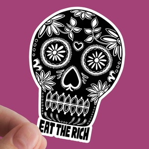 Eat The Rich Sticker, Socialism, Anarchy, Rights, Eat The Rich, Anti Capitalist, Activism, Leftist, Justice, Anarchist