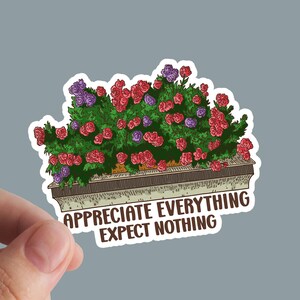 Wisdom Sticker, Self Care, Meditation, Motivational, Vinyl Sticker, Saying Sticker, Mental Health Sticker, Floral Sticker