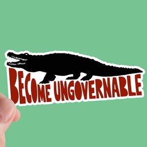 Adesivo Diventa Ingovernabile, Socialismo, Anarchia, Diritti, Mangia i ricchi, Anticapitalista, Attivismo, Sinistra, Giustizia, Blm, Sommossa