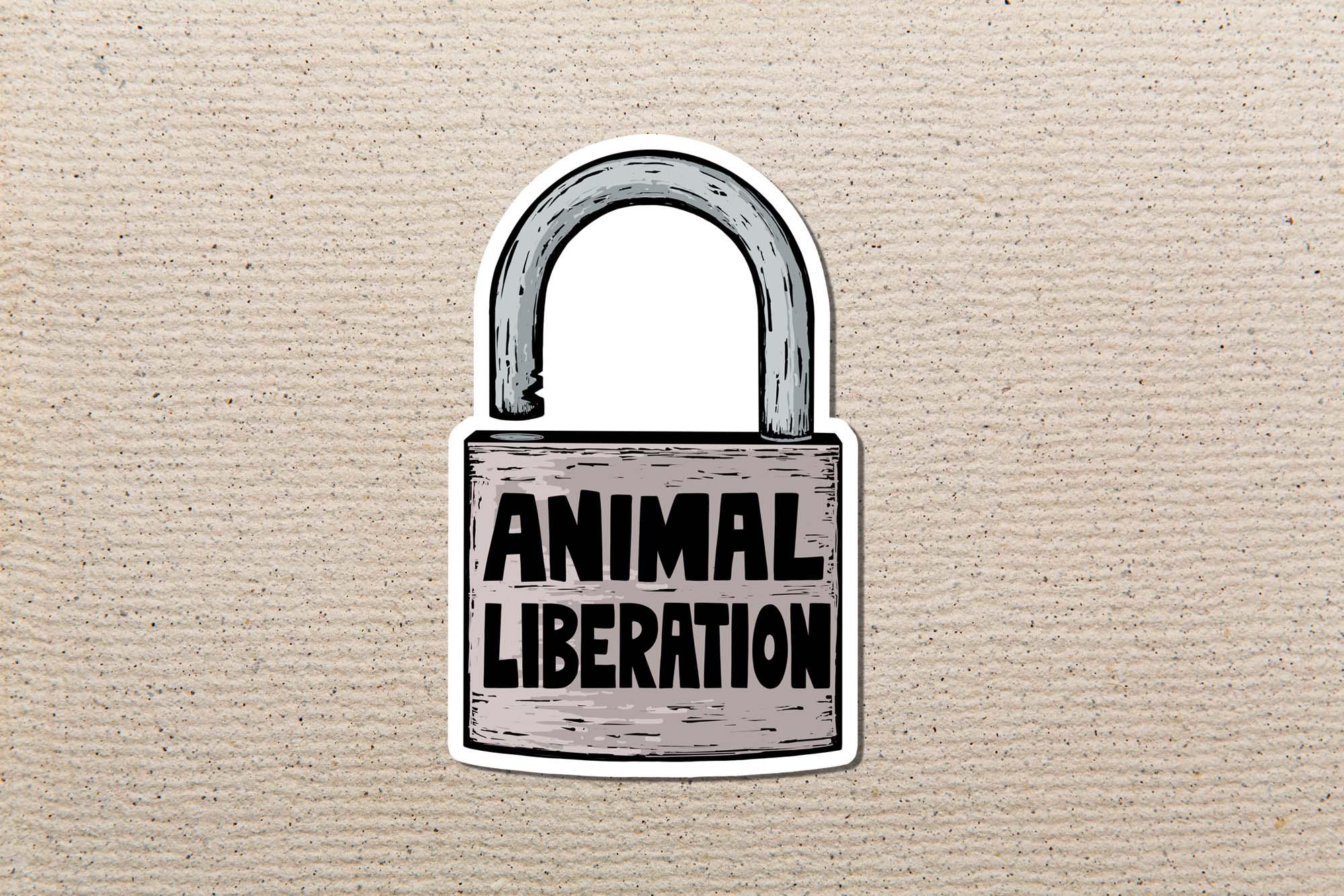 Animal Liberation Sticker, Activist, Rights, Vinyl Sticker, Environment ...