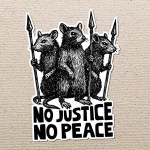 Social Justice Sticker, Socialism, Anarchy, Rights, Eat The Rich, Anti Capitalist, Leftist, Justice, Blm, Riot, Marxist