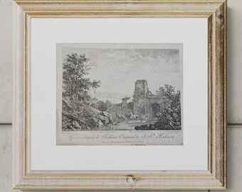 Etching ‘View of the surroundings of Dresden’.
