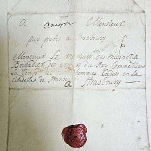 Carta manuscrita genuina fechada el 18 de marzo de 1731