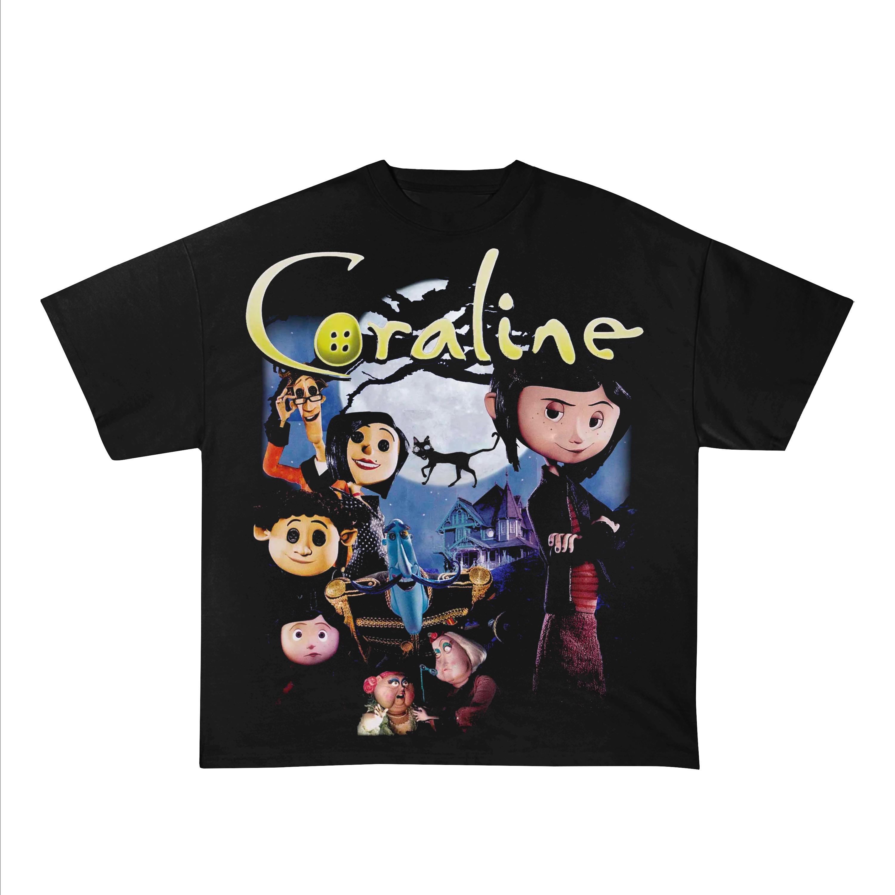 Coraline Best for Coraline Movie Vintage Retro Horror Comfort Colors T ...