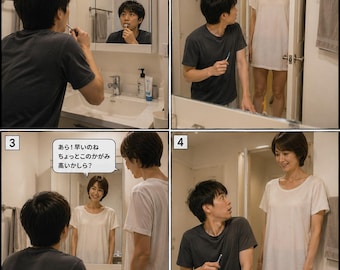 Tall Mother-in-Law Opens the Bathroom Door Suddenly | Height Difference Comedy | Short Husband Morning Surprise Story