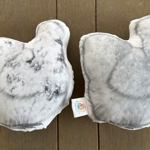 Chicken Littles Plush ~ Gray Silkie Little or Black & White Silkie Little