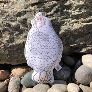 Chicken Plush Pillow ~ Cochin Hen ~ Full Size