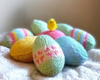 Easter Eggs printed knitting pattern