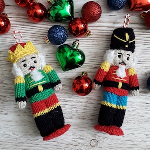 Christmas Nutcracker Doll Ornament Toy Printed knitting pattern