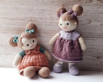 Lilly and May Dolls Knitting Pattern Instant Download