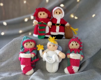 Christmas collection Bitsy Knitting pattern- instant download